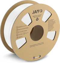 JAYO Filament PLA+ 1,75 mm, do drukarki 3D, wytrzymałość 1,1 kg biały