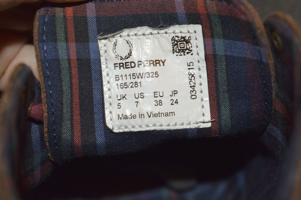 FRED PERRY trampki skóra 38