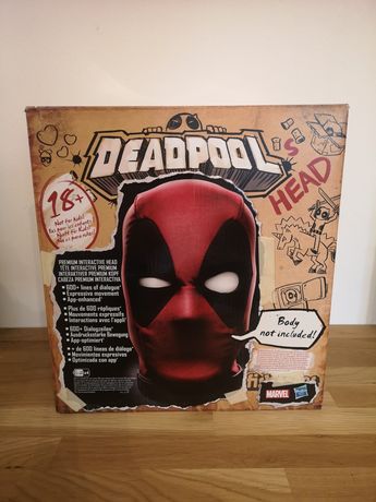 Gadająca interaktywna głowa Deadpool elektroniczna Marvel Legends