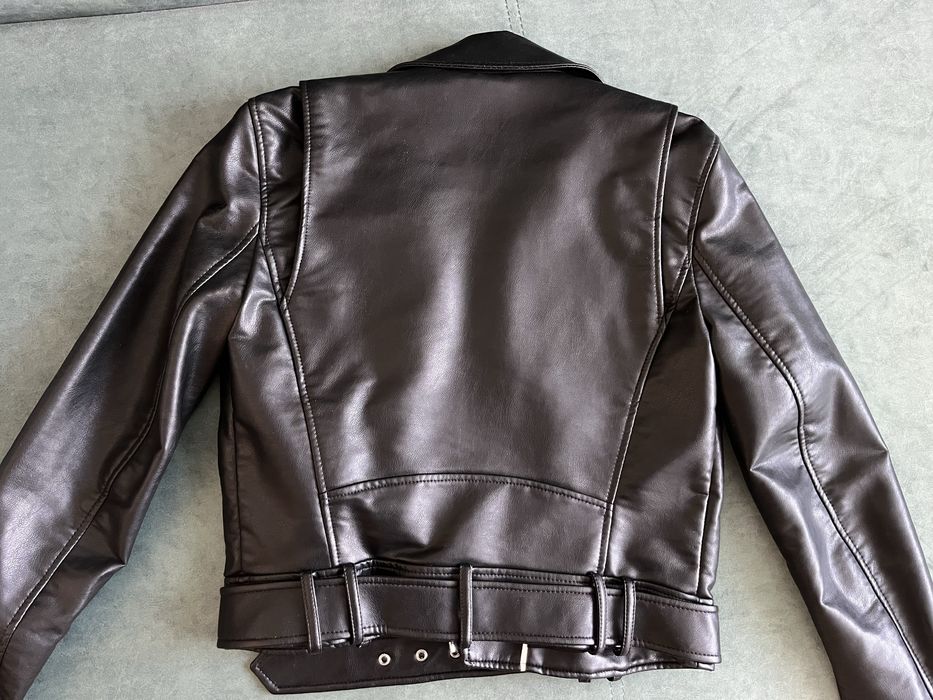 Косуха Zara, куртка шкіряна Zara оригінал, куртка осінь