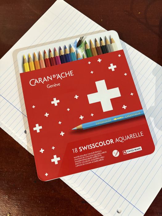 Caixa Caran D’Ache 18 cores