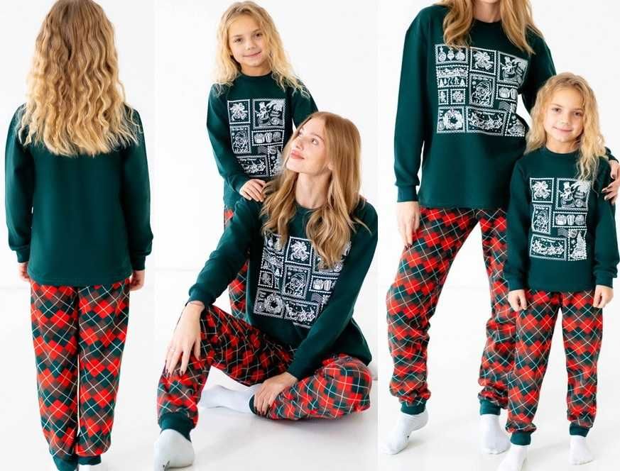 Дитячі сімейні піжами для фотосесії, Нового року та Різдва