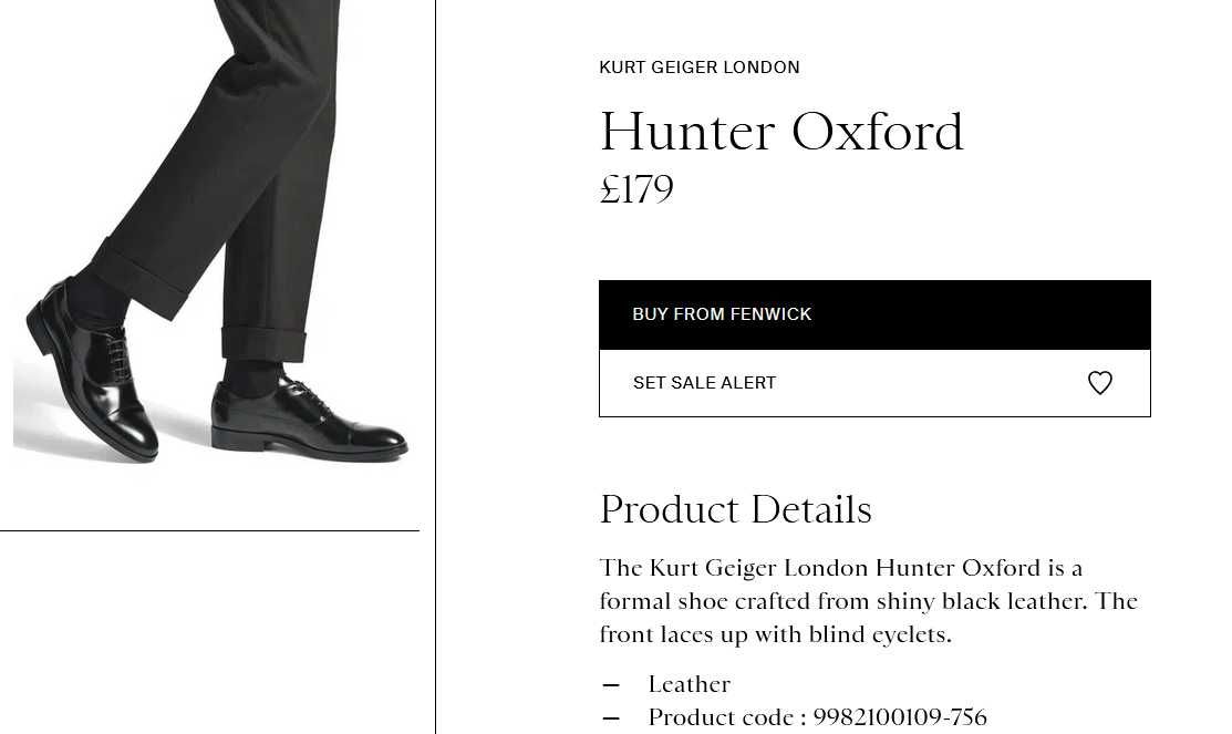 Туфлі чоловічі Кurt Geyger London, 43р.