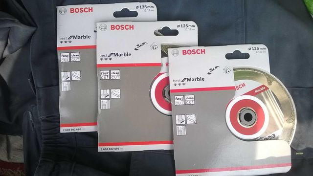 Bosch Tarcza diamentowa do cięcia glazury o średnicy 125 mm 3 szt.
