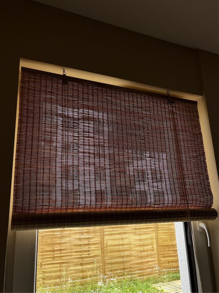 Roleta żaluzja JYSK drewniana bambusowa 90x210 cm