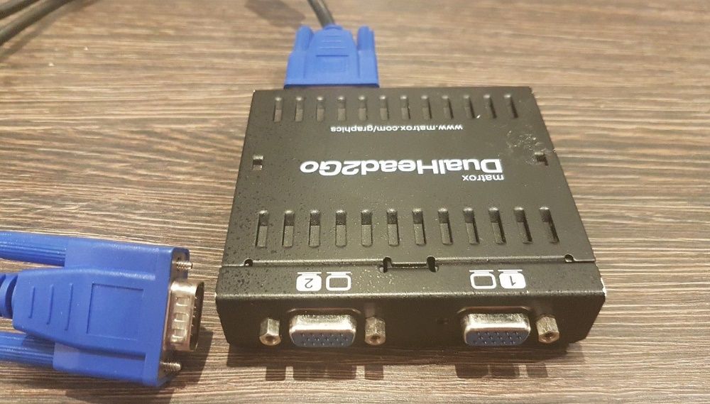 Gráfica Externa - Matrox Dualhead2go - 2 monitores em portátil - USB