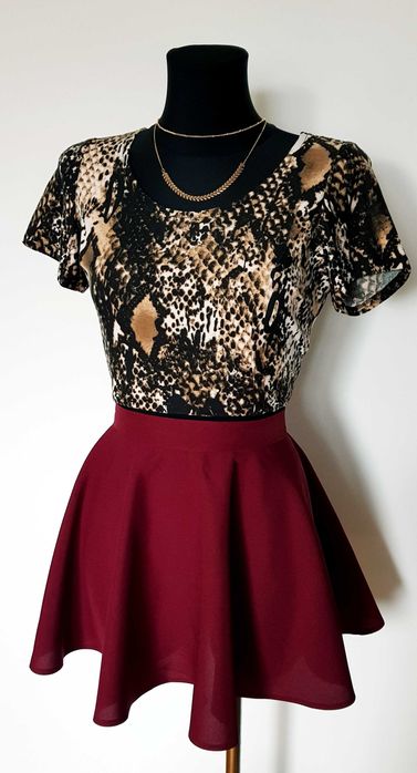 Spódniczka Bordowa z Koła S