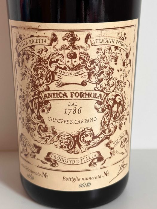 Garrafa Italiana Vermouth colecção