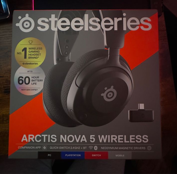 Sluchawki Bezprzewodowe Steelseries Arctis Nova 5 - Nowe