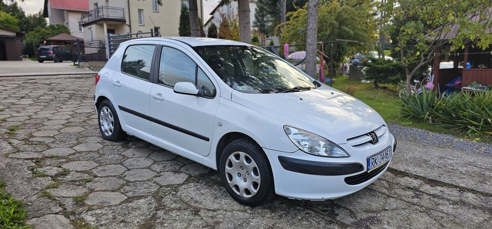 Ładny biały peugeot 307 1.4 b do jazdy bez korozji okazja!