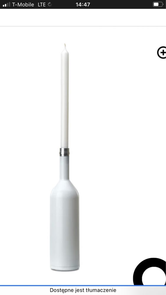Lampka butelka ładowanie USB Pols Potten