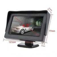 Автомобильный монитор LCD экран 4.3" 5" для камеры заднего вида 2 вход
