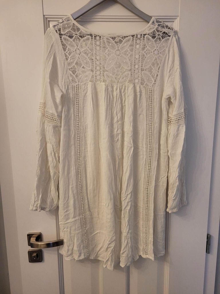 KappAhl* Bluzeczka boho ponczo koronka *M
