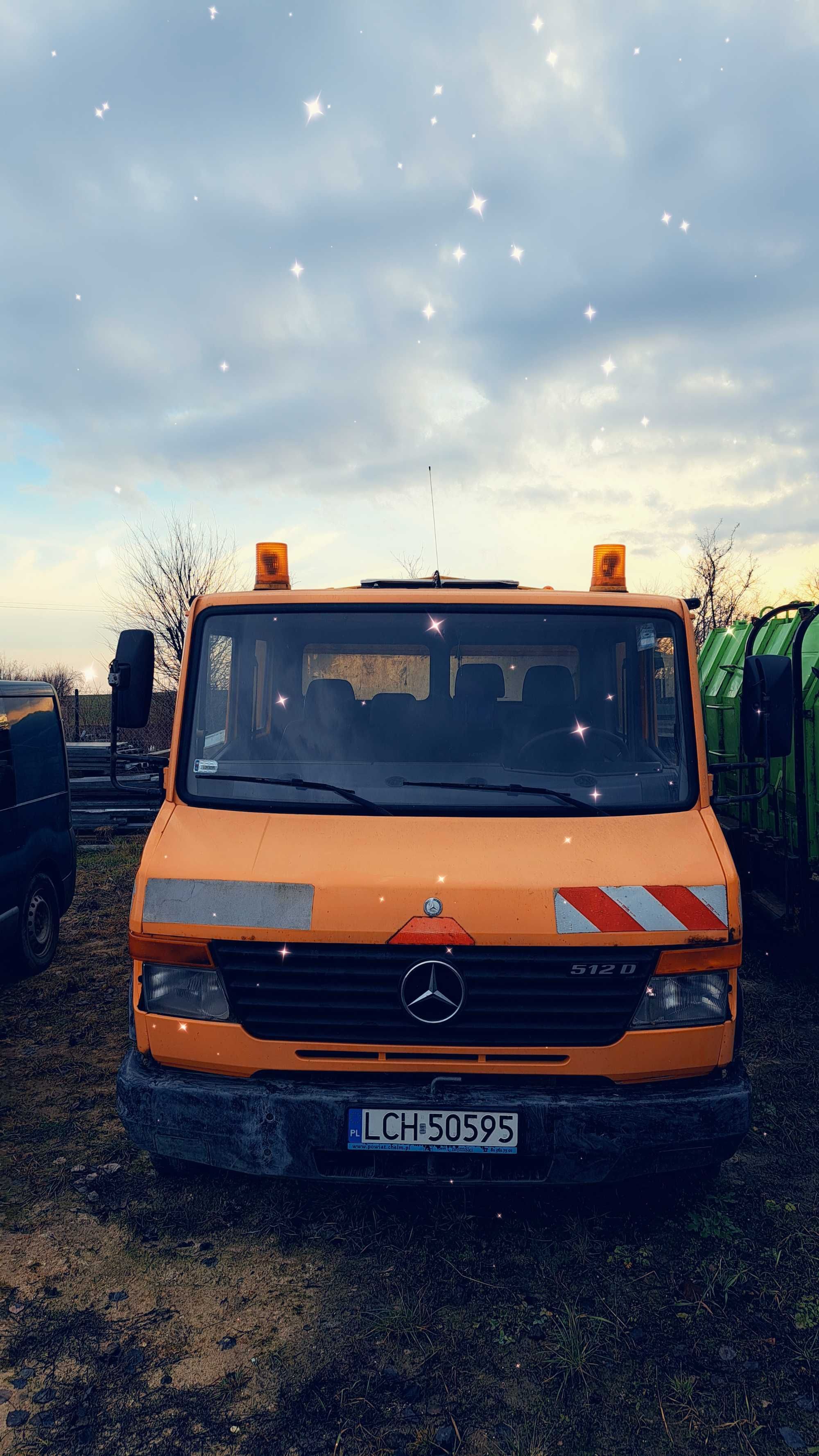 Mercedes-Benz 512D VARIO brygadówka plandeka 5-osobowa