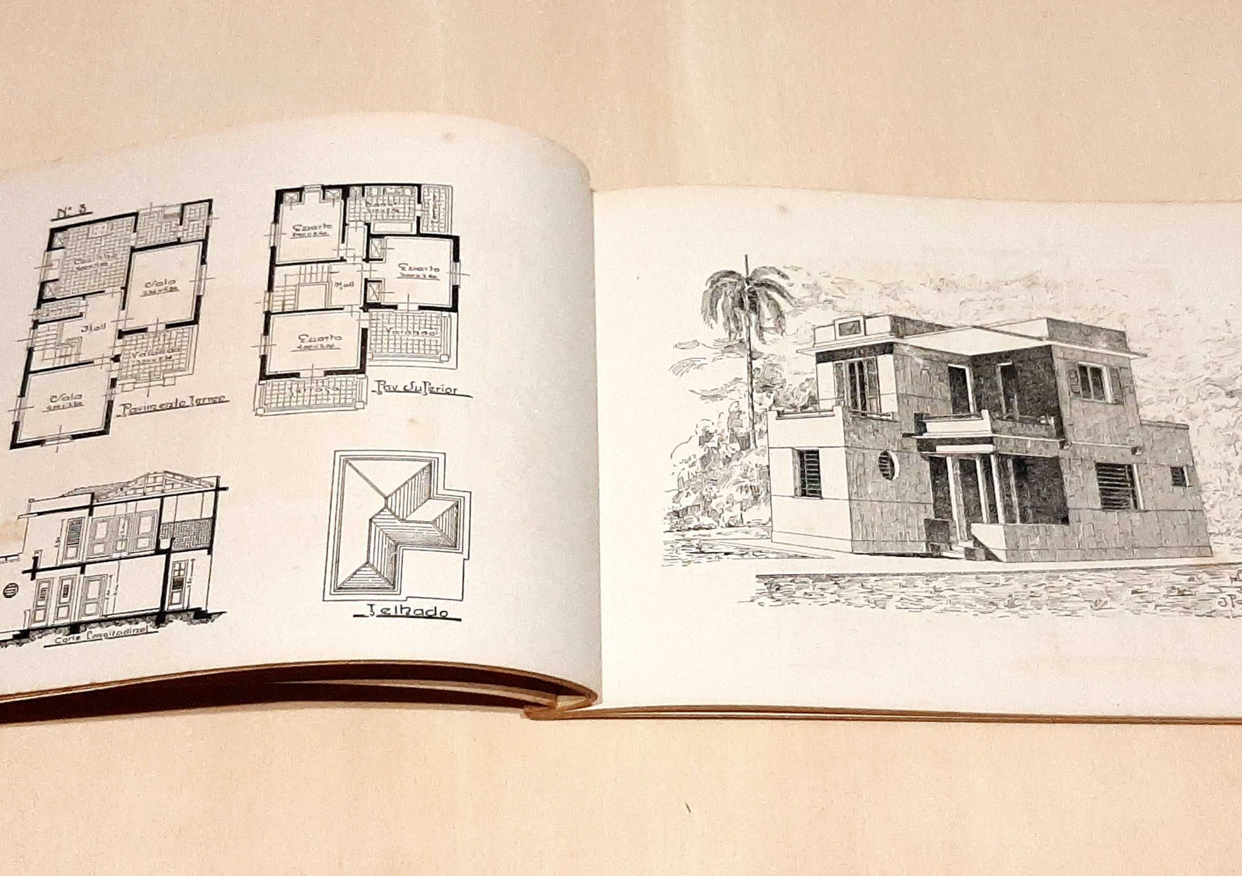 2 livros sobre arquitetura e construção anos de 1917/1942