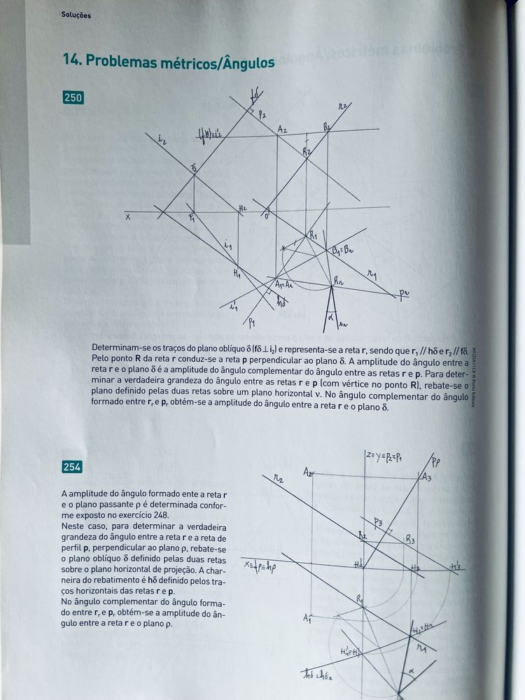 Geometria Descritiva  Livros de Exercicios
