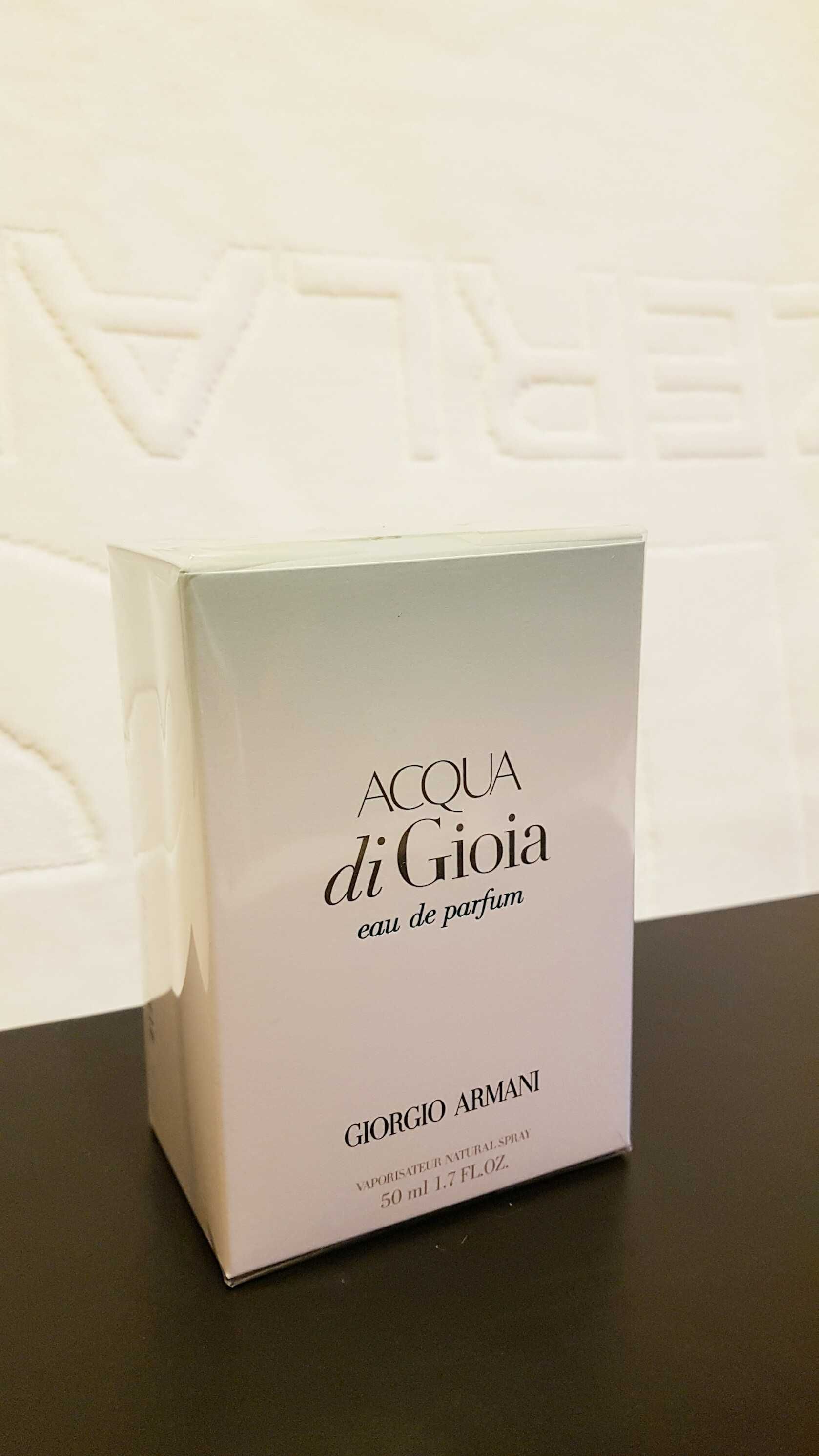 Oryginał Giorgio Armani Acqua di Gioia 50ml EDP zestaw ręcznik UNIKAT