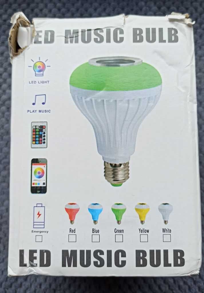 Żarówka LED z głośnikiem Bluetooth