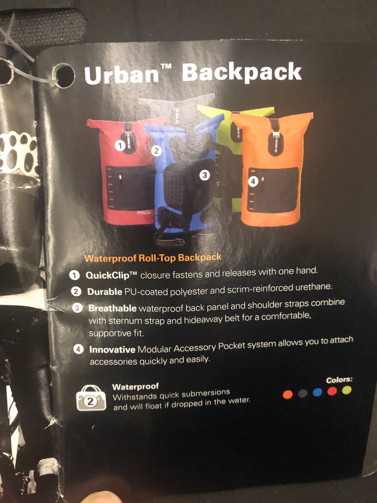 Seal line urban backpack