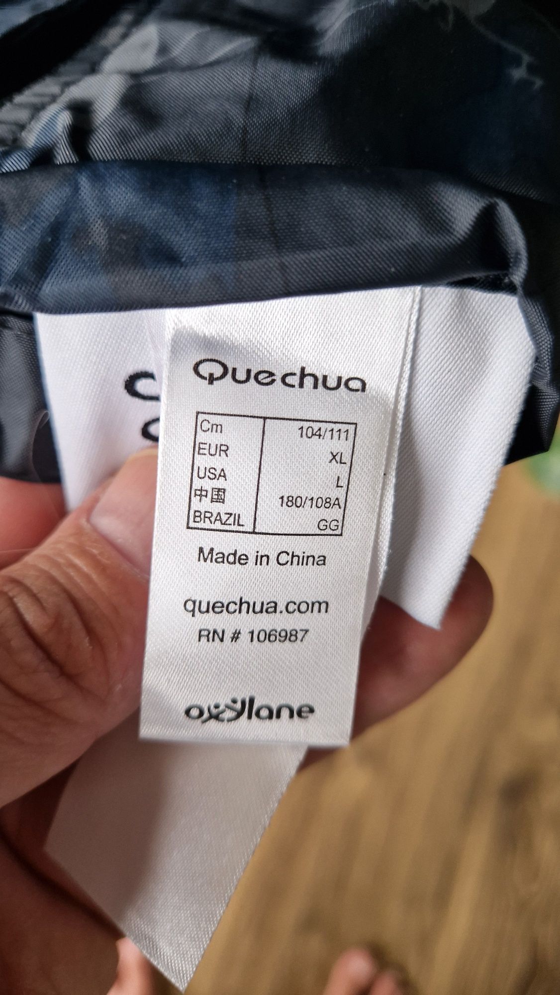 Płaszcz przeciwdeszczowa Queucha Forclaz 900 xl