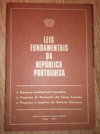 Leis fundamentais da Republica Portuguesa
