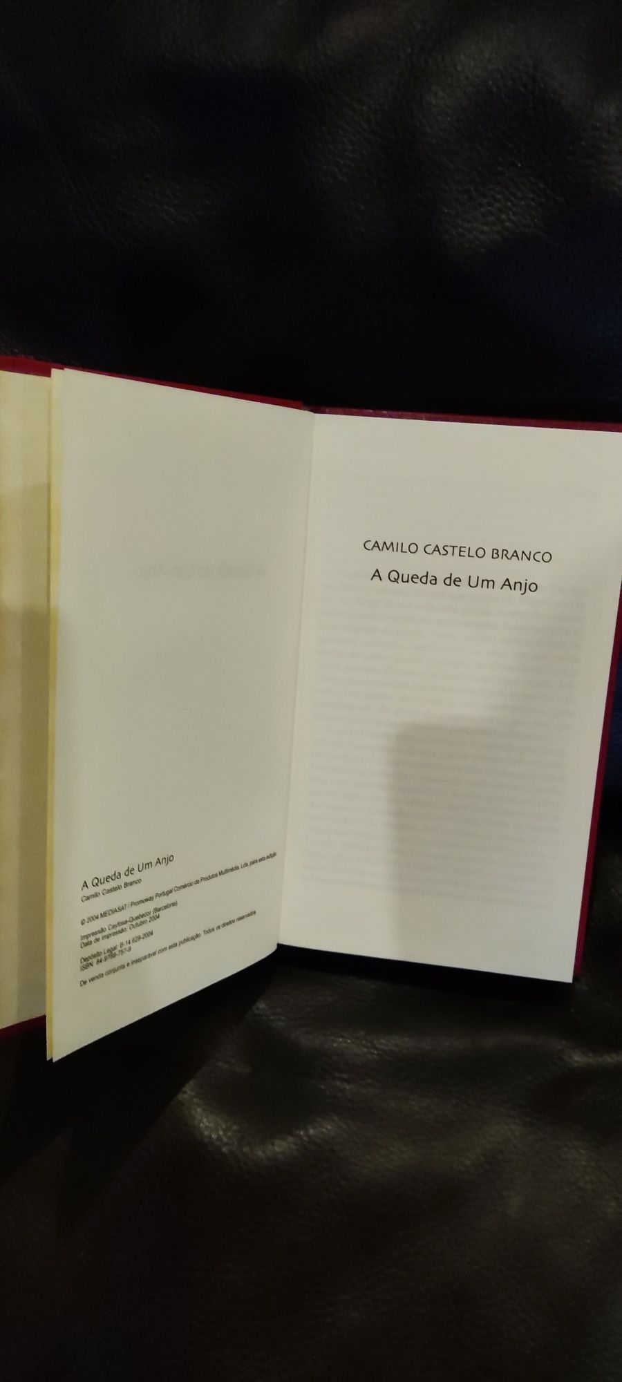Livros de Eça de Queiroz e Camilo Castelo Branco em ótimo estado