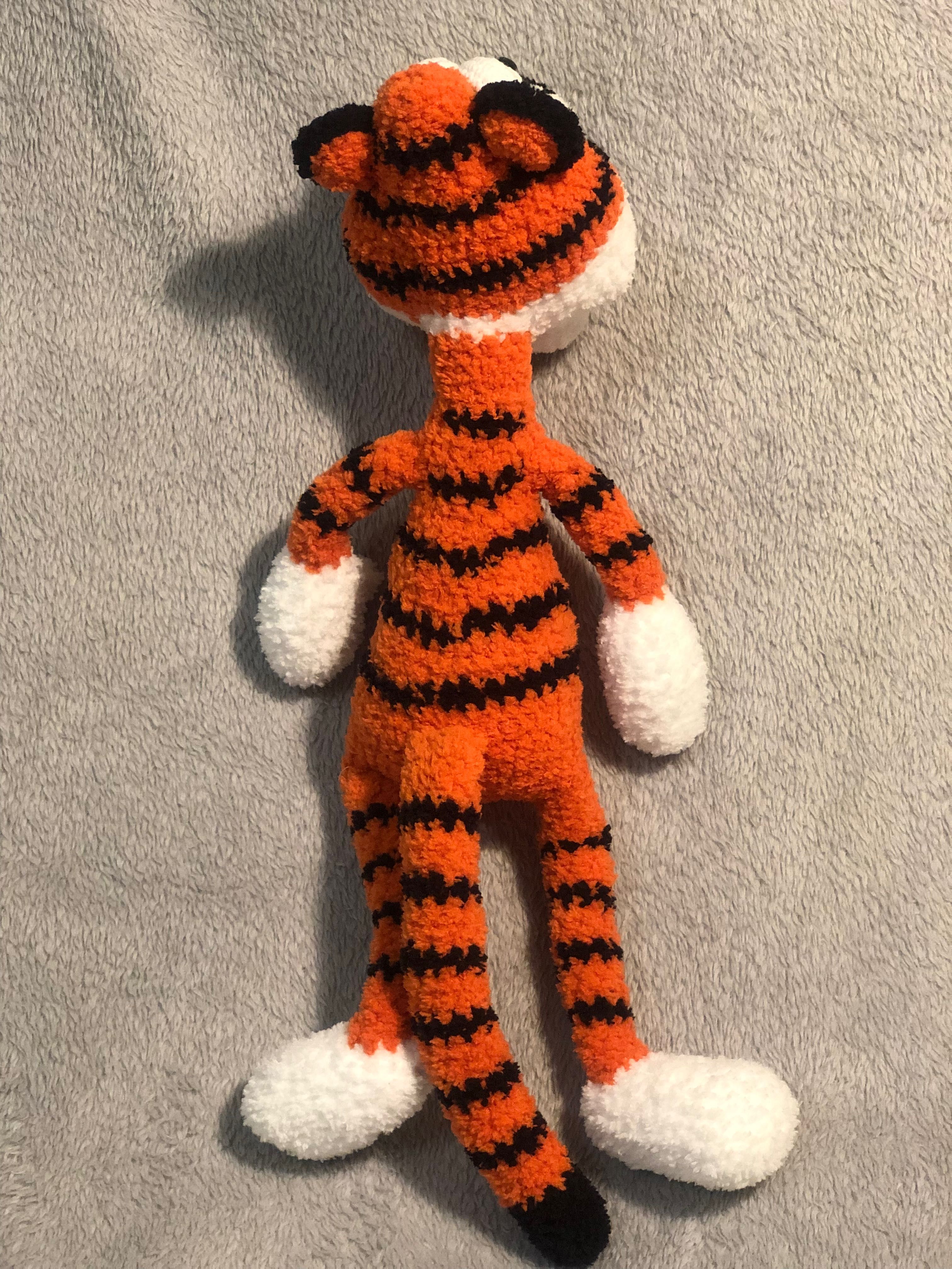 Вязаная игрушка «Тигр»