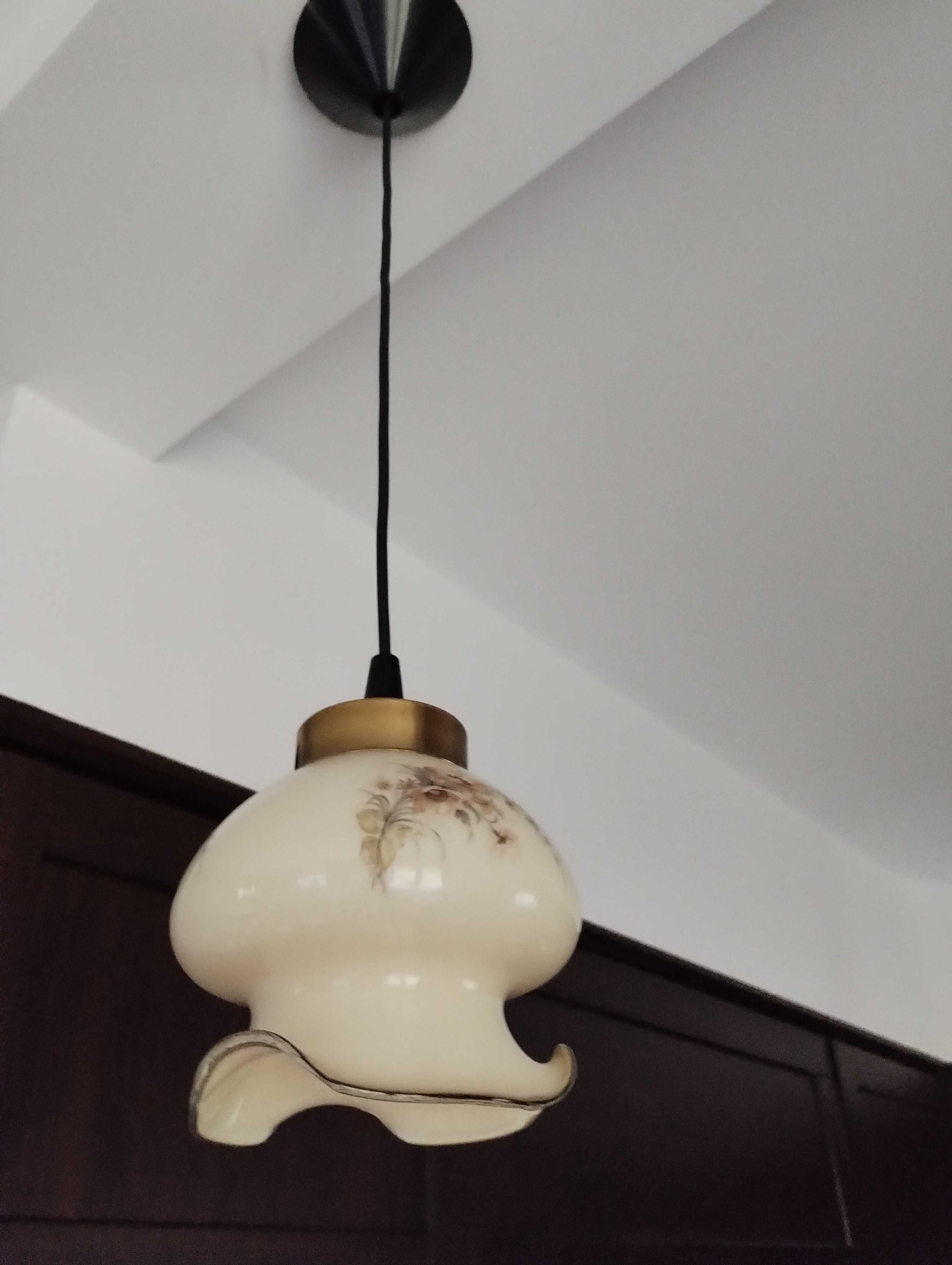 Lampa wisząca vintage kwiaty