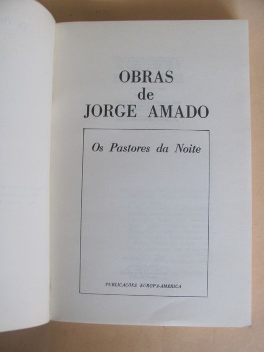 Os Pastores da Noite de Jorge Amado