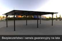 Wiata fotowoltaiczna 10kWp Carport Wiata samochodowa Pergola Producent