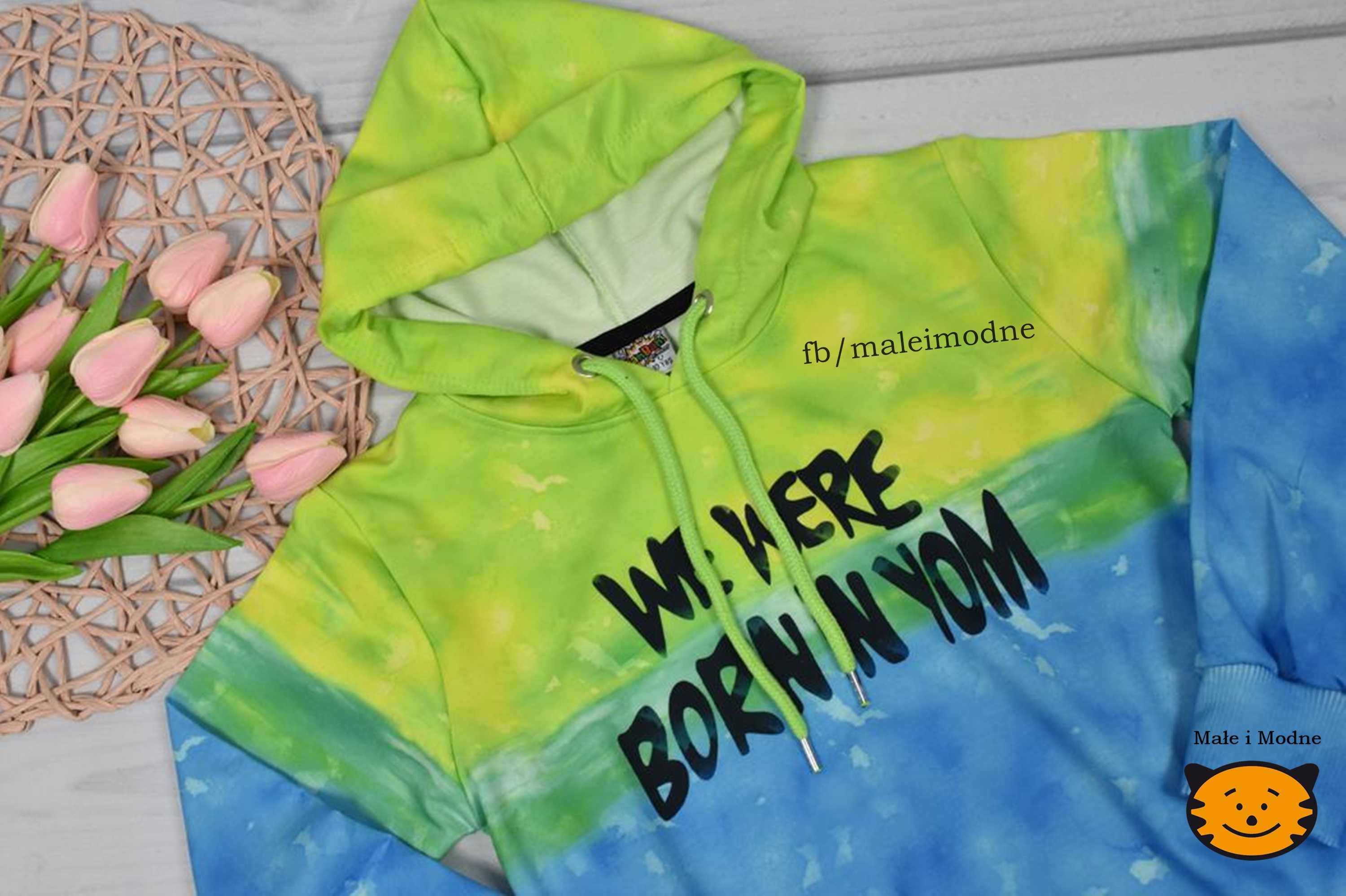 Bluza neon lemonka mięta 98/104/110/116