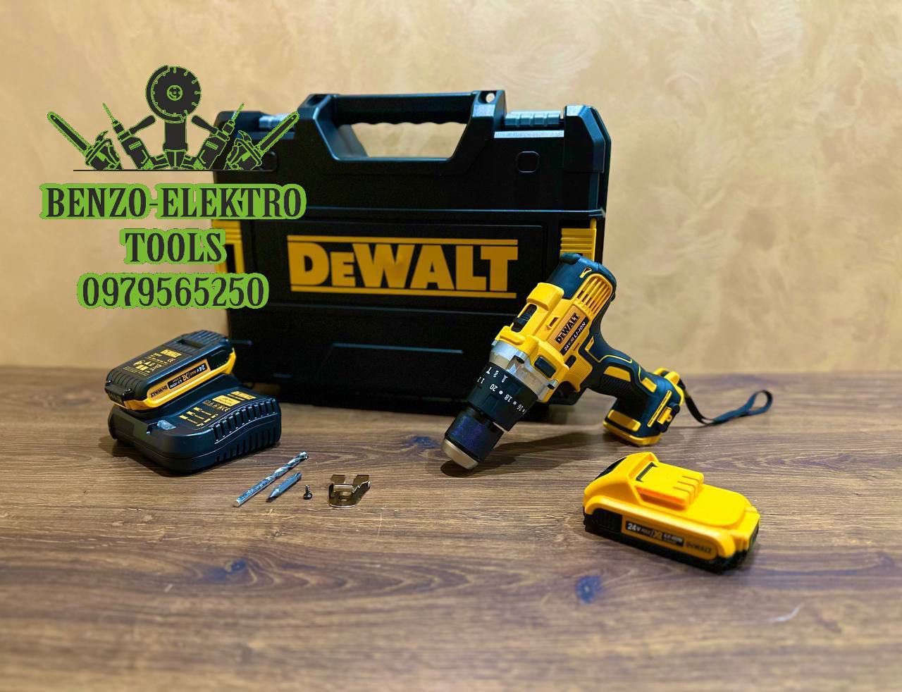 Шуруповерт аккумуляторный DeWALT DCD996 Акумуляторний шурупокрут 24V4A