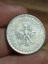 Sprzedam monetę 1 zloty 1986 r spłaszczona data