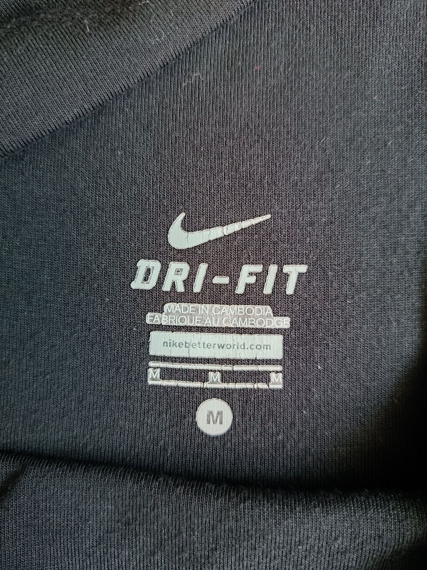 Czarne krótkie legginsy sportowe ciążowe z pasem ciążowym Nike M 38