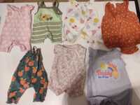 Next i inne ubranka dla niemowlaka 56 cm pakiet letni  7 sztuk