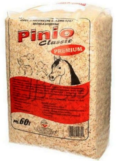 Podłoże dla gryzoni i królików - niepylące trociny Super Pinio 60L