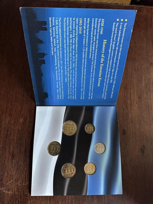 Moeda Coroa estoniana coleçao moedas farewell estonian kroon
