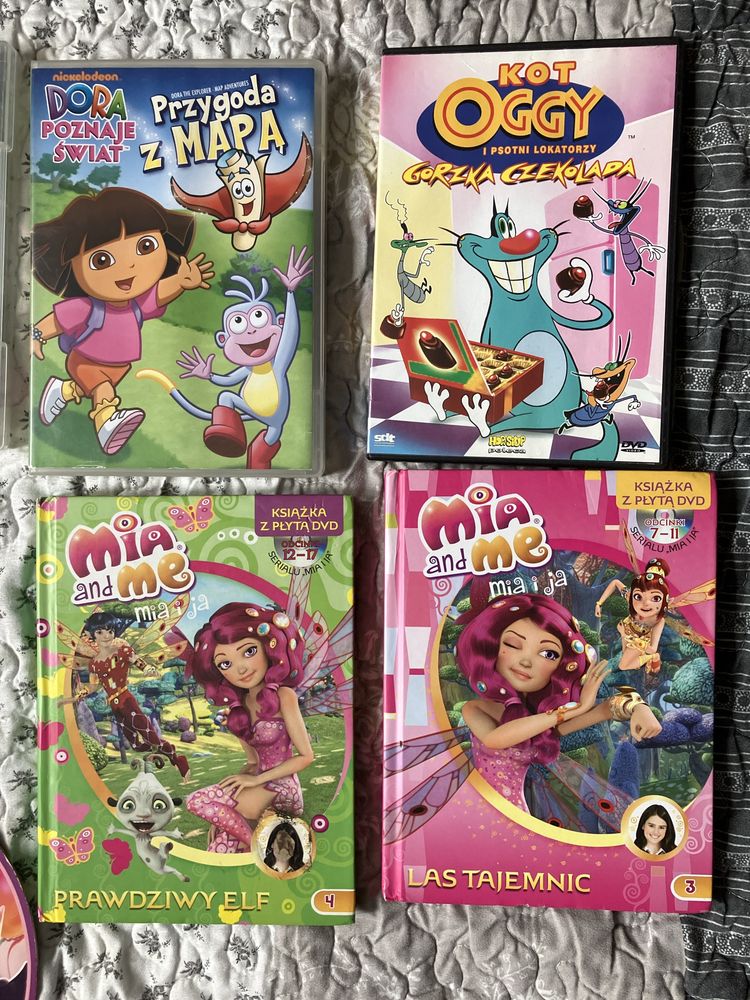 Dvd vcd cd Casper Pradawny Ląd Mia Dora Kot Oggy Hello Kitty Tabaluga