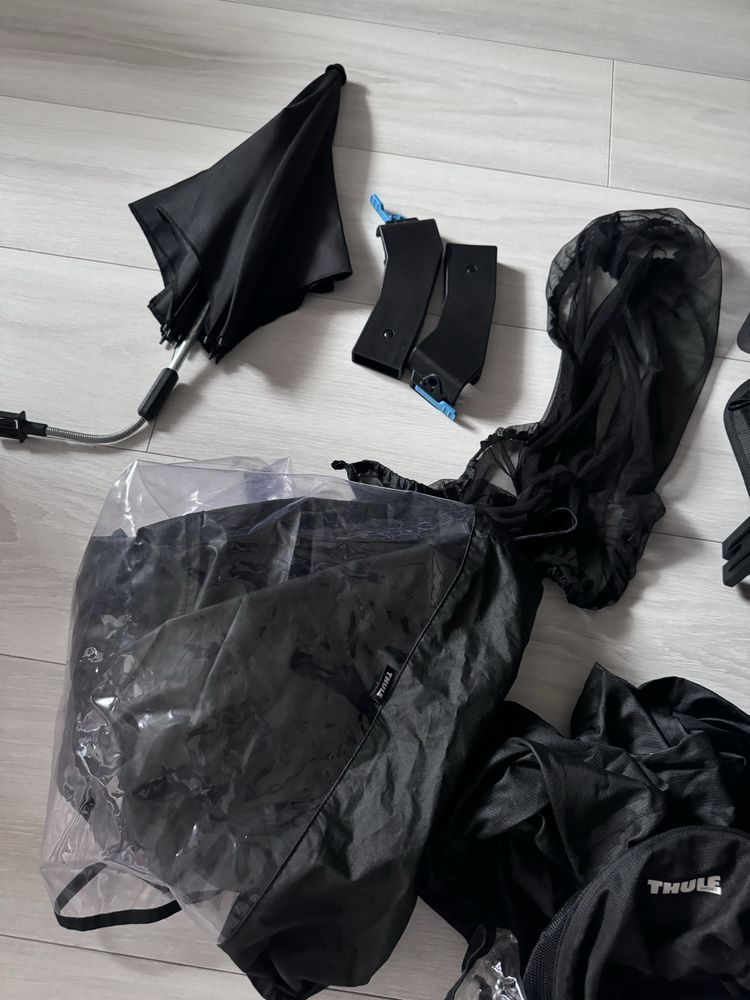 # Black wózek Thule urban glide 2 gondola i spacerówka z akcesoriami
