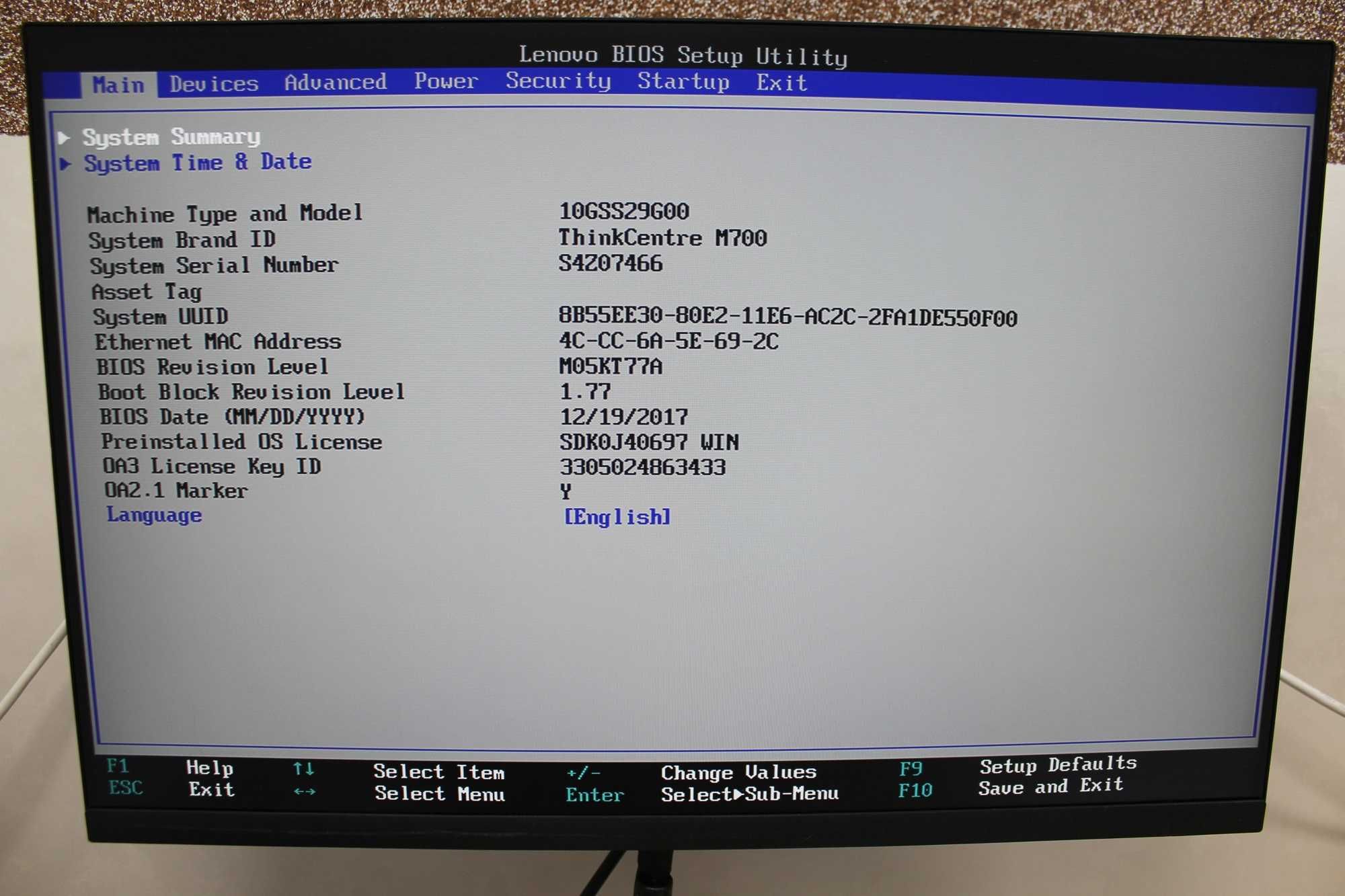 Комп'ютер Lenovo M700 SFF \ Core i5-6400 \ 8Gb DDR4 \ Socket 1151
