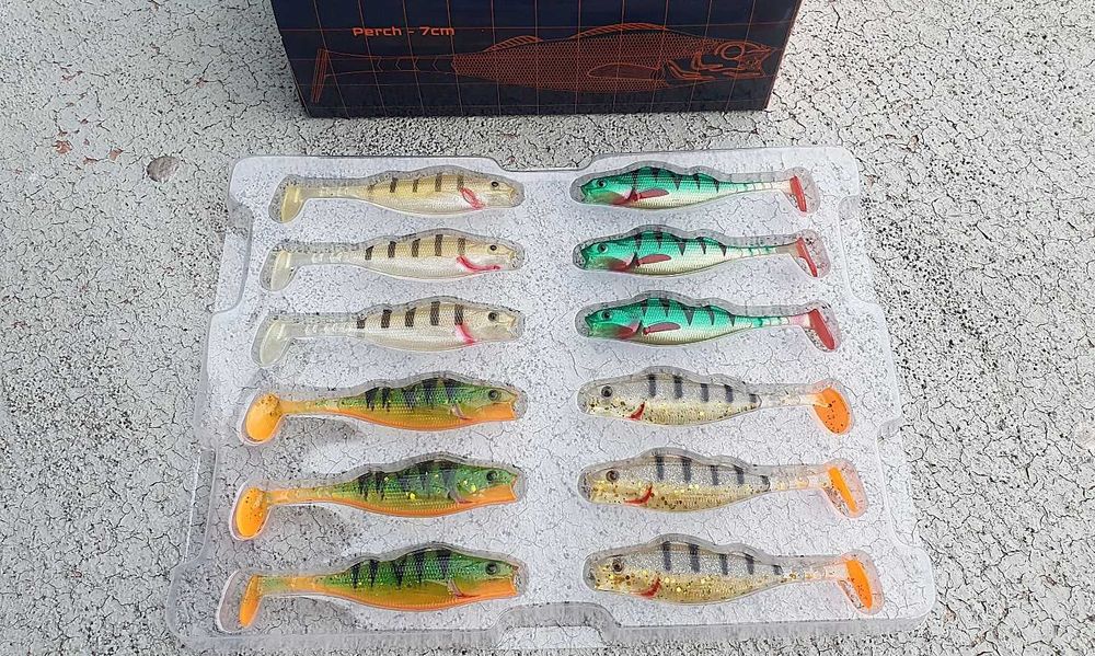 Zestaw #2 Guma Berkley Pulse REALISTIC Perch okoń 7cm - 12 sztuk Mix