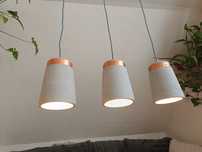 Lampa sufitowa betonowa