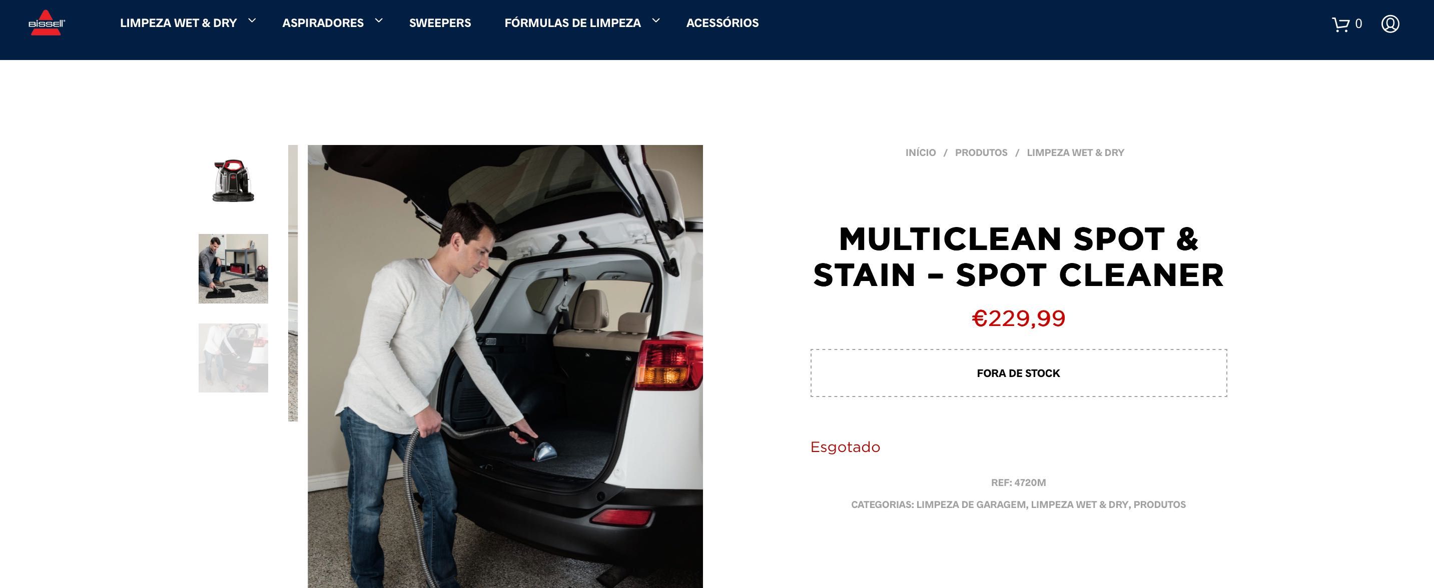 Aspirador Água Bissell SpotClean Pro Heat