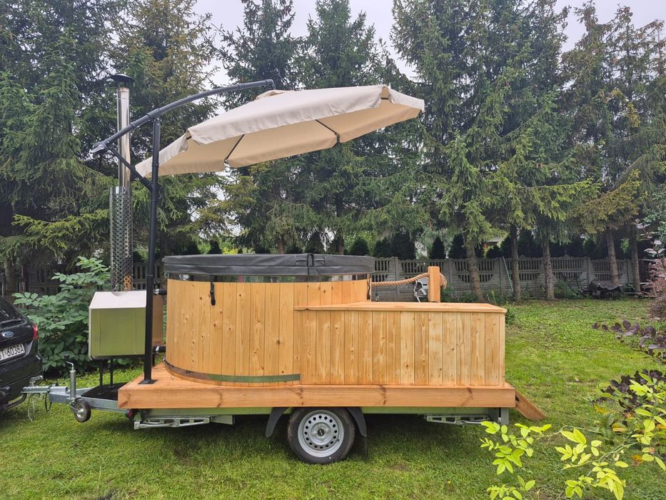 Mobilna balia, gorąca beczka, hydromasaż wynajem