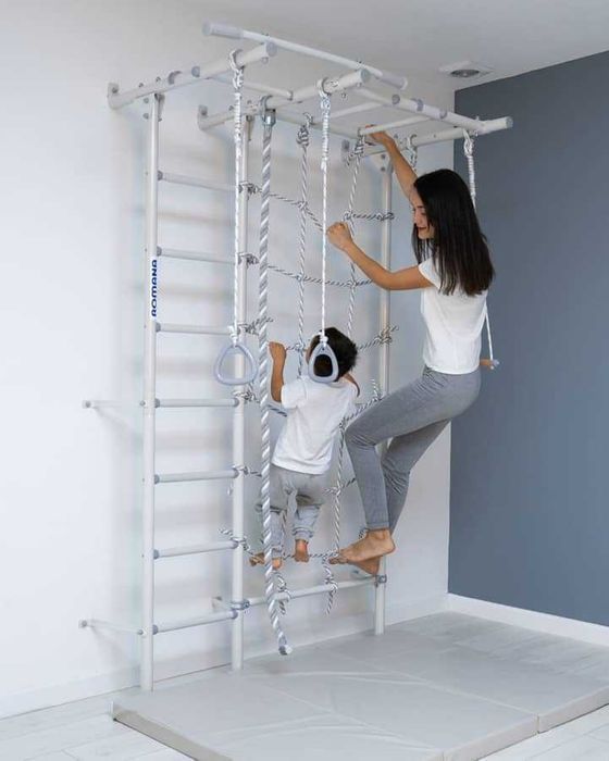 Drabinka gimnastyczna do pokoju dzieci Next 5 siatka wspinaczkowa