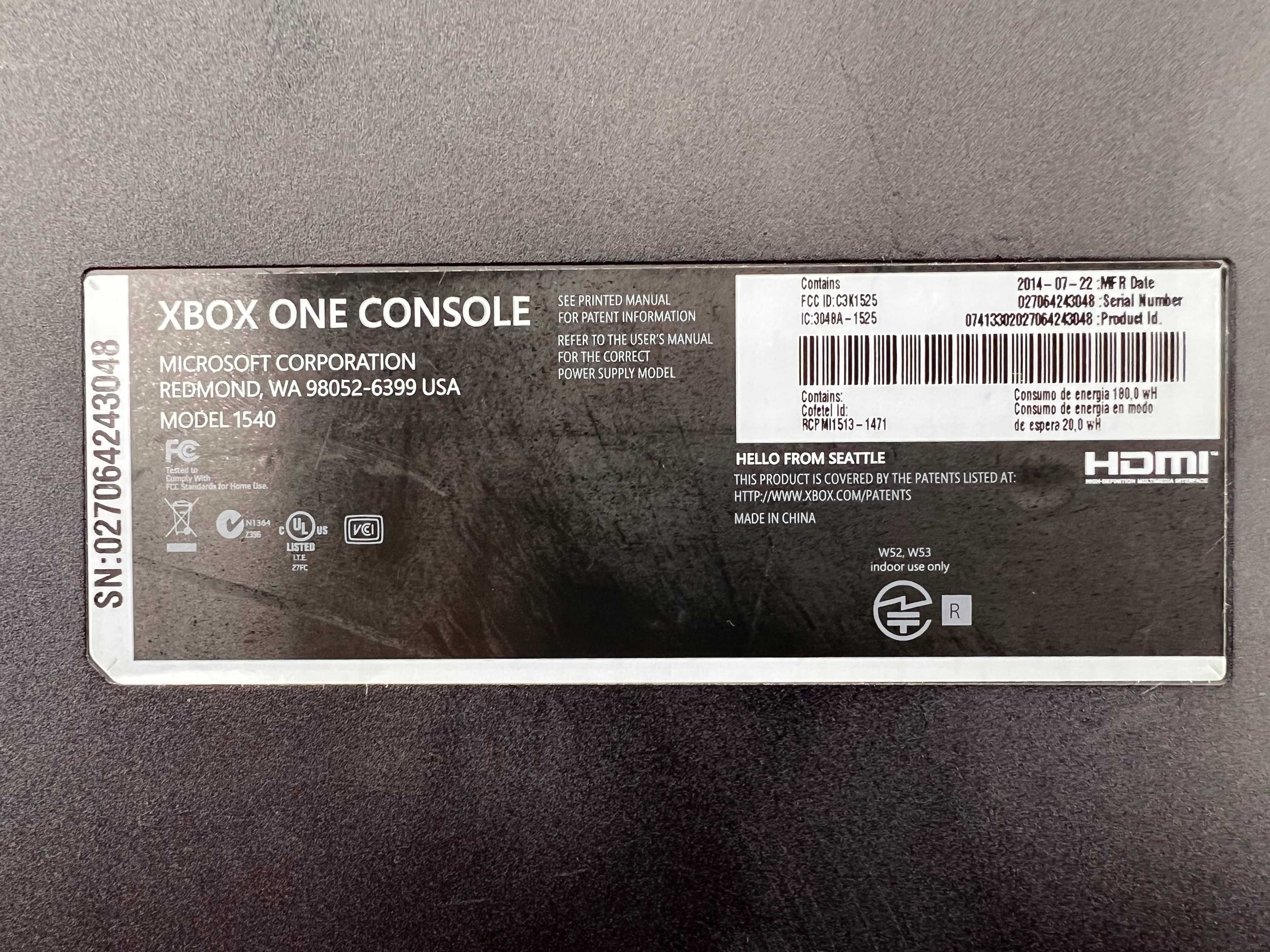 Konsola XBOX ONE 500GB
