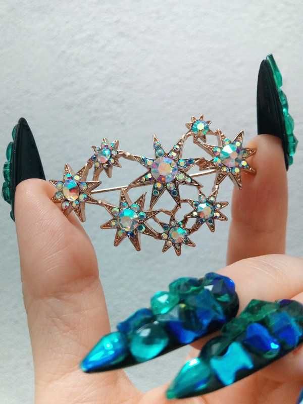 Broche / pregadeira / alfinete de peito - constelação de estrelas, AB