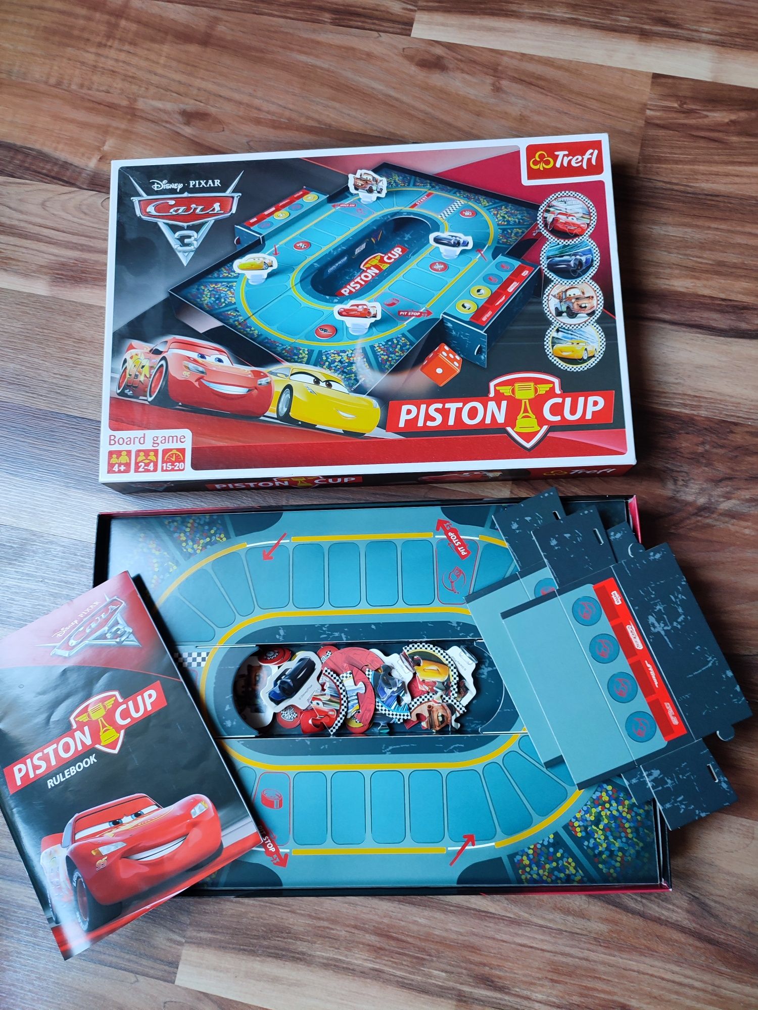 Gra planszowa piston cup cars 3