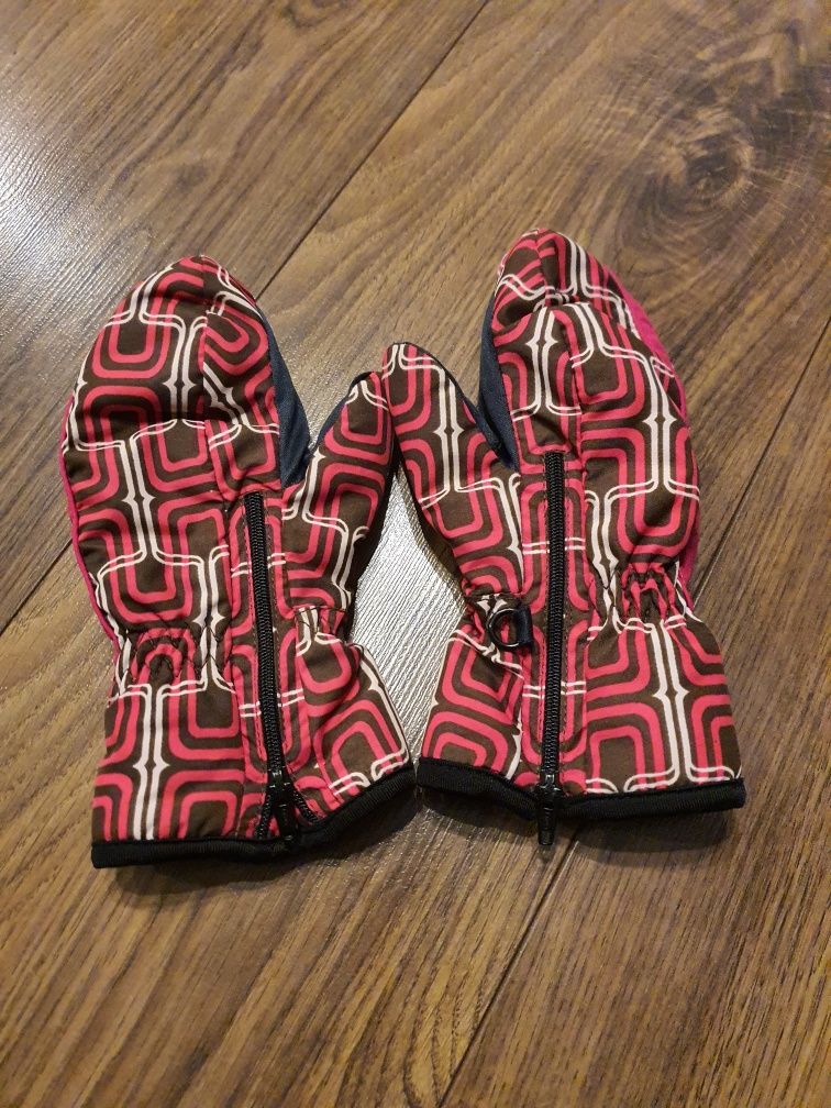 rękawiczki zimowe dziewczęce, rozmiar 3