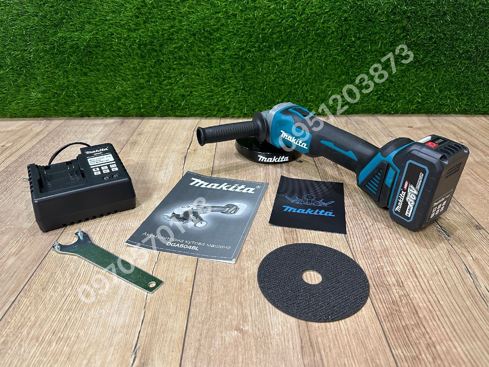 Набор 2/1 Makita Гайкокрут DTW500BL + Болгарка DGA504BL c 2акб 36V 8Ah